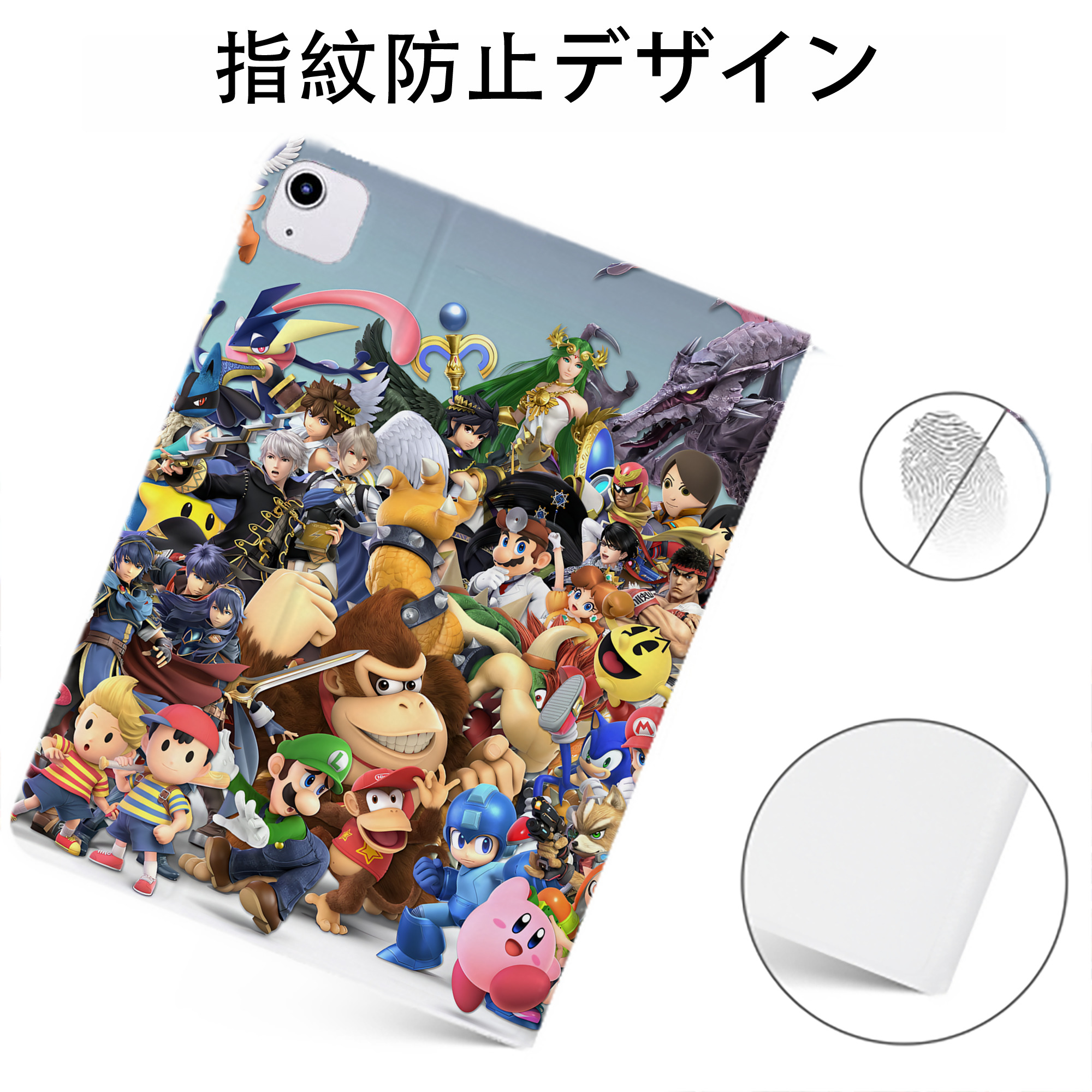 （画像用） ポケットモンスター Pokémon IPadケース ペンホルダー付き ブックスタイルデザイン